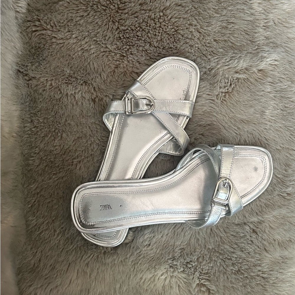 Zara Silver Women's Sandals